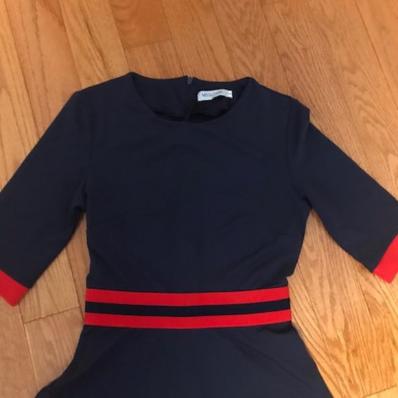 Dark blue midi dress. Size 2. - Picture 2 of 6